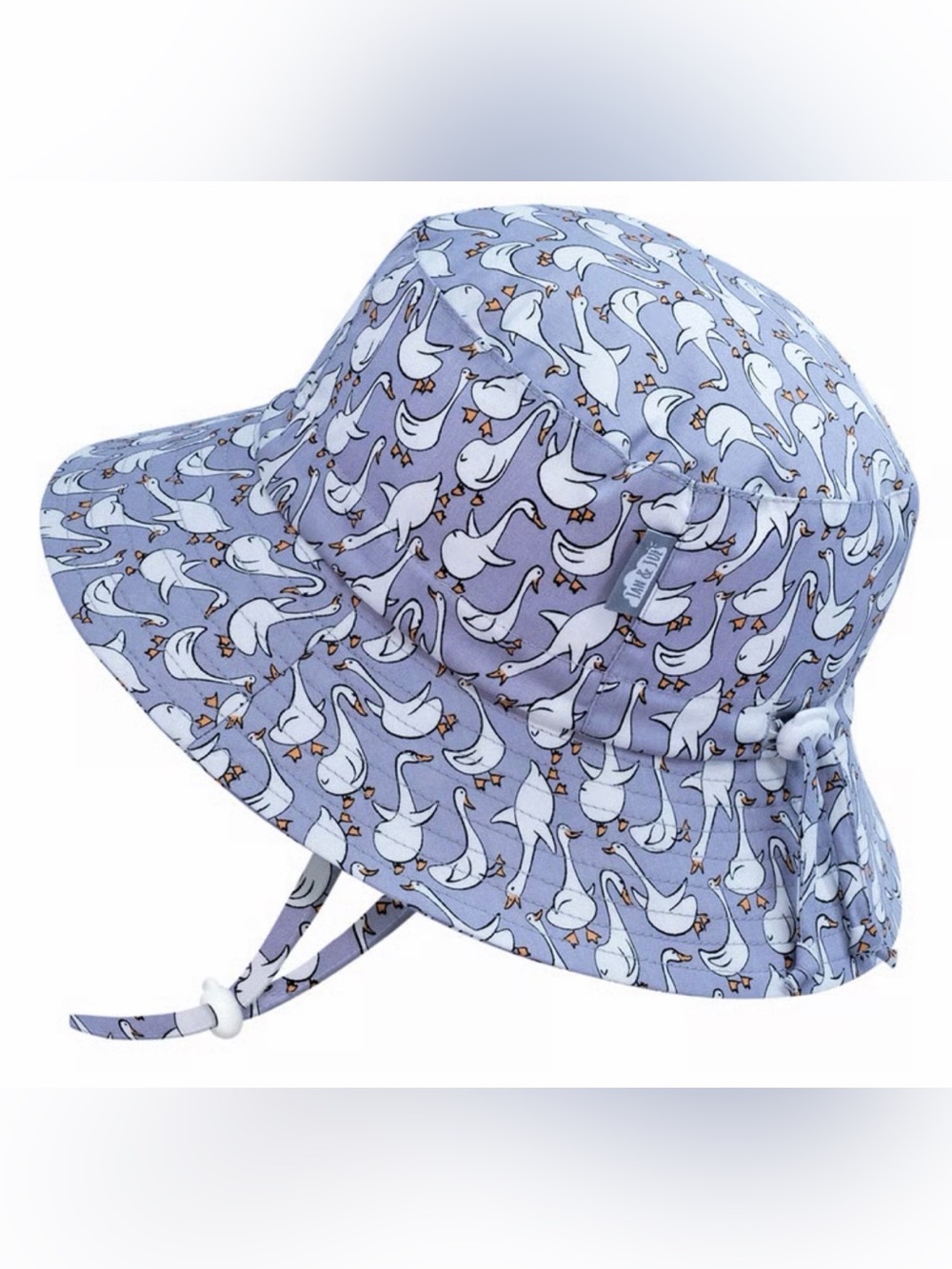 Jan & Jul Kids Cotton Floppy Hat "Goose" Print Size Large 2-5Y